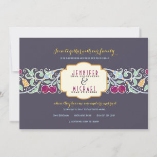 VINTAGE Jewish Wedding Invitation