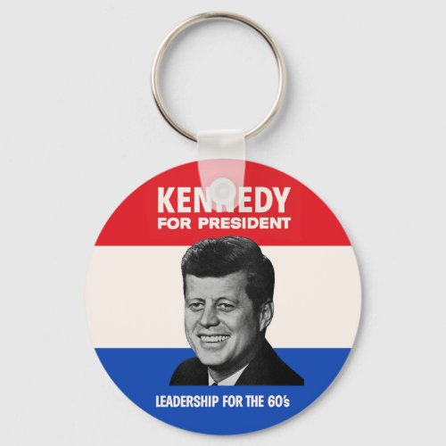 Vintage JFK Kennedy for President 1960 Campaign Keychain