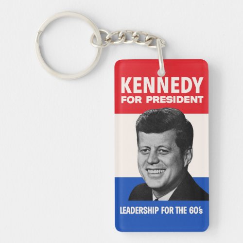 Vintage JFK Kennedy for President 1960 Campaign Keychain