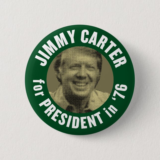 Vintage Jimmy Carter 1976 Button (Front)