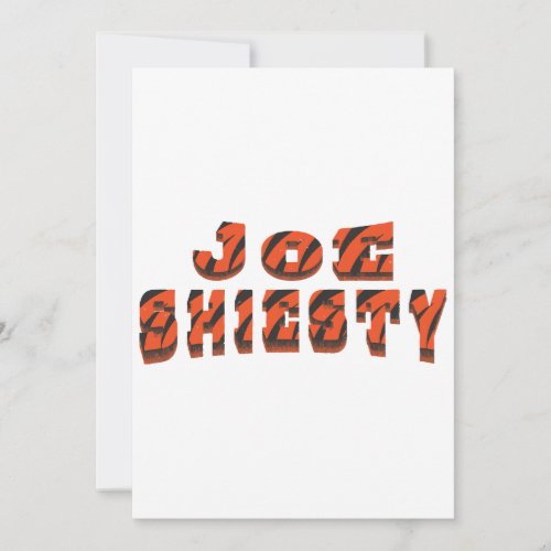 Vintage Joe Shiesty _ Cincinnati Football  Invitation
