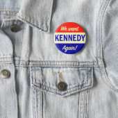 Vintage John Kennedy for President Again Button (In Situ)