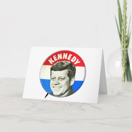 Vintage John Kennedy for President Card