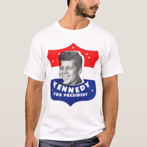 Vintage John Kennedy For President T_Shirt