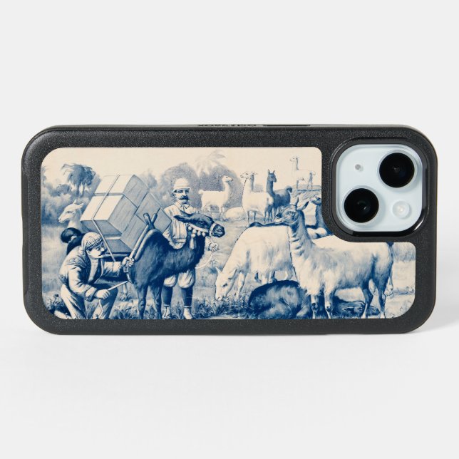 Vintage John Robinson Circus Poster iPhone 15 Case (Back Horizontal)