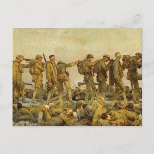 Vintage John Singer Sargent World War I Gassed Postcard