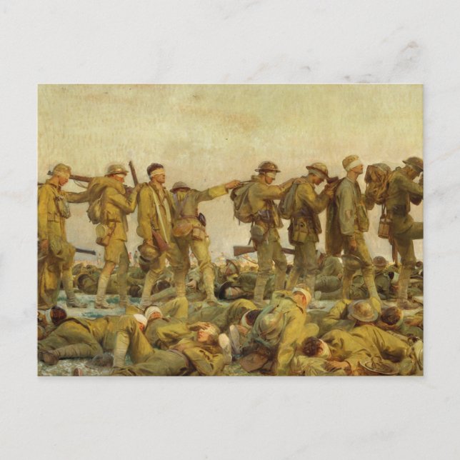 Vintage John Singer Sargent World War I Gassed Postcard (Front)