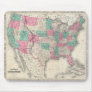 Vintage Johnson's Map of the United States (1866) Mouse Pad