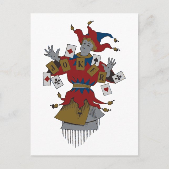 Vintage Joker Postcard (Front)