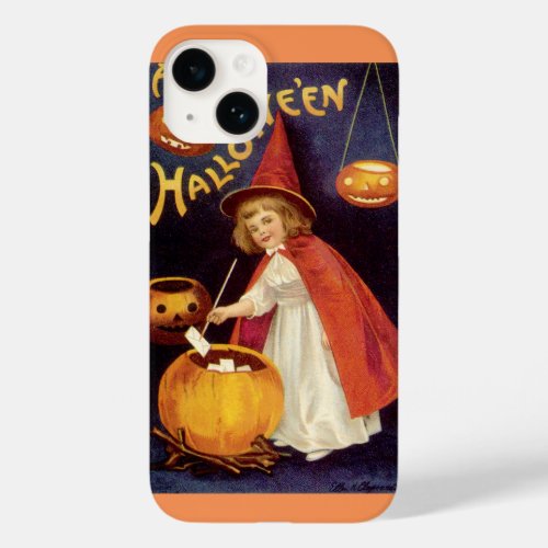 Vintage Jolly Halloween Witch by Ellen Clapsaddle Case_Mate iPhone 14 Case