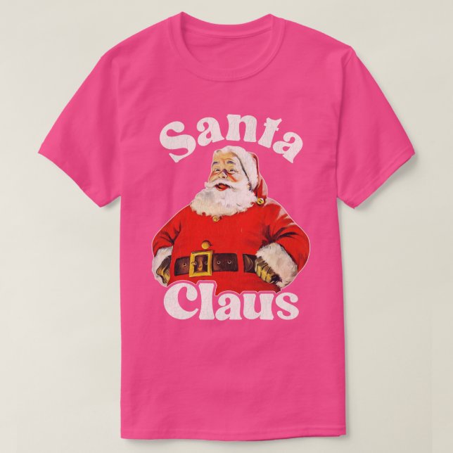 Vintage Jolly Santa Claus T-Shirt (Design Front)