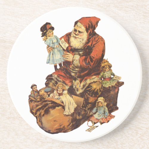 Vintage Jolly St Nick Coaster