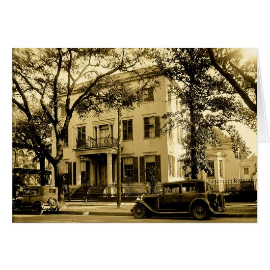 Vintage Jonathan Emanuel Mansion, Mobile Alabama Cards (Front Horizontal)