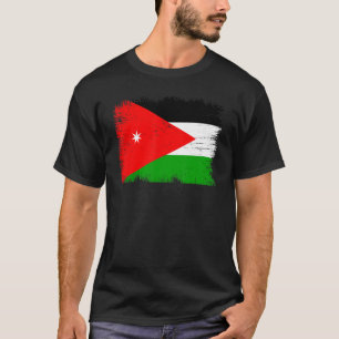 Vintage Jordan Flag Jordanian Independence Day T-Shirt