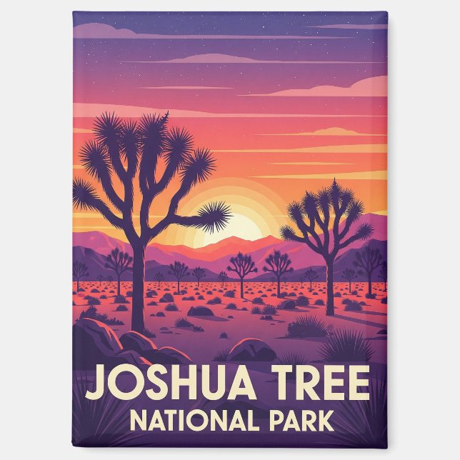 Vintage Joshua Tree National Park Magnet (Front)