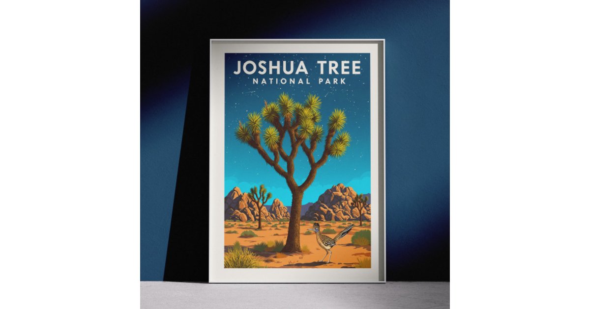 Vintage Joshua Tree National Park Poster | Zazzle