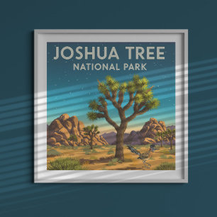 Vintage Joshua Tree National Park Poster