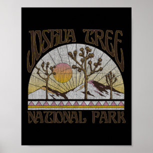 Vintage Joshua Tree National Park Retro Outdoor Ca Poster