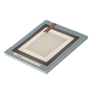 Vintage Journal Diary Blue Sepia ScrapbookPaper Notepad