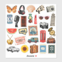Vintage Journal Sticker Set – Timeless & Charming
