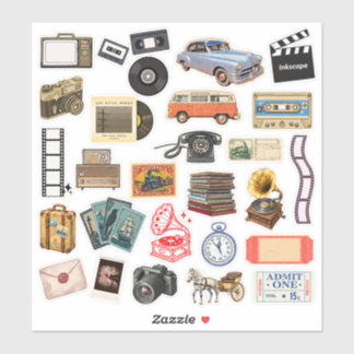 Vintage Journal Sticker Set – Timeless & Charming