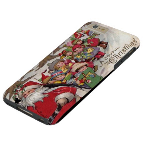Vintage Joyful Christmas Tough iPhone 6 Plus Case