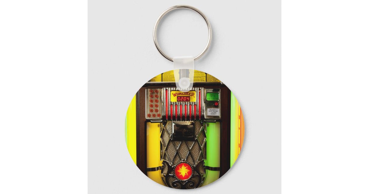 Vintage Jukebox Keychain | Zazzle