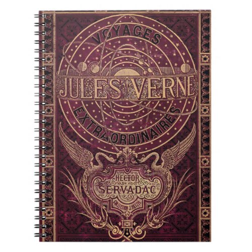 Vintage Jules Vern Steampunk Cover Art Notebook