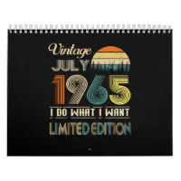 Vintage July 1965 What I Want Limited Edition Calendar | Zazzle