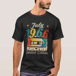Vintage July 1966 55Th Birthday Cassette Tape Men T-Shirt