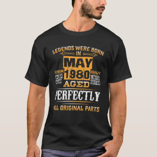 Vintage July 1980 41Th Birthday 41 Years Of Being T-Shirt