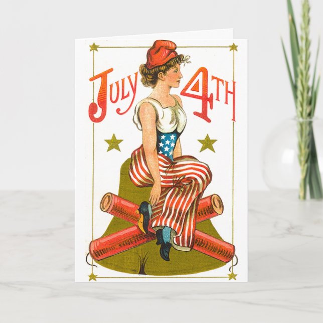 Vintage July 4th Card (Front)