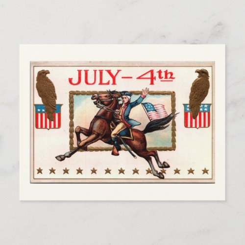 Vintage July 4th Fourth of July postcard