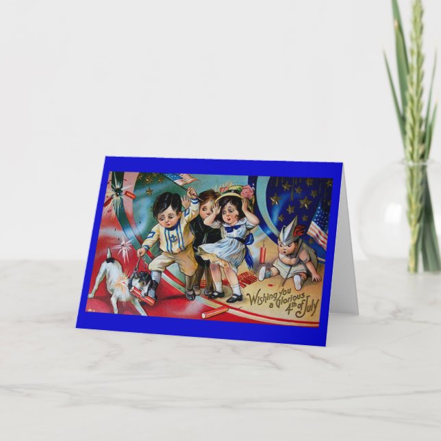 Vintage July 4th Greeting Card 7 (Front)