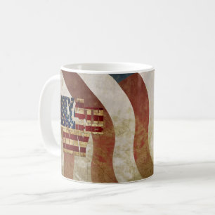 Vintage July 4th Independence Day Design Coffee Mug