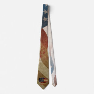 Vintage July 4th Independence Day Design Neck Tie