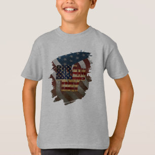 Vintage July 4th Independence Day Design T-Shirt