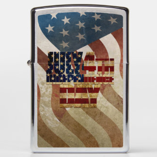 Vintage July 4th Independence Day Design Zippo Lighter
