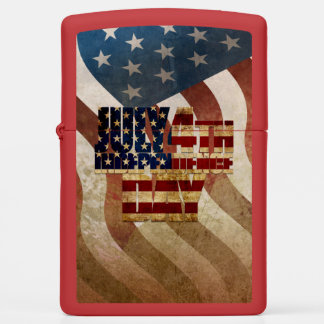 Vintage July 4th Independence Day Design Zippo Lighter