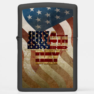 Vintage July 4th Independence Day Design Zippo Lighter