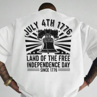 Vintage July 4th Liberty Bell Patriotic Art T-Shirt