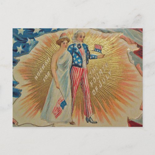 Vintage July 4th Postcard