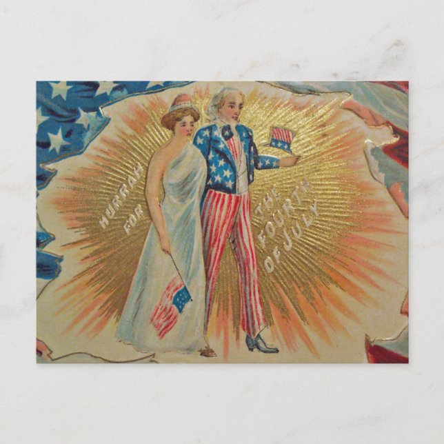 Vintage July 4th Postcard (Front)