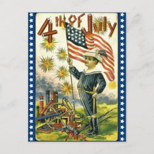 Vintage July 4th Postcard