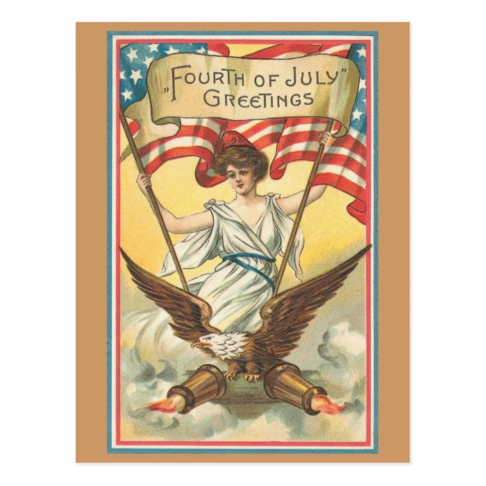 vintage July 4th Postcard