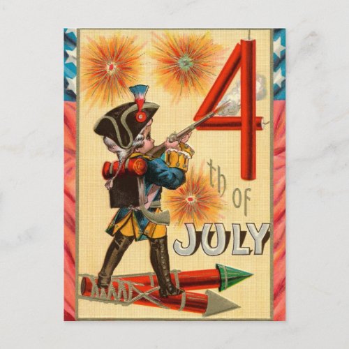 Vintage July 4th Postcard