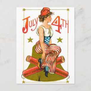 Vintage July 4th Postcard