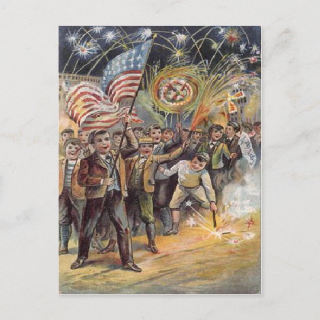 vintage July 4th Postcard (Front)