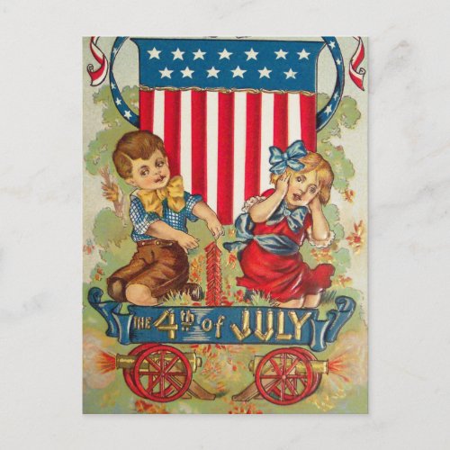Vintage July 4th Postcard