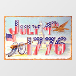 Vintage July 4TH Window Cling